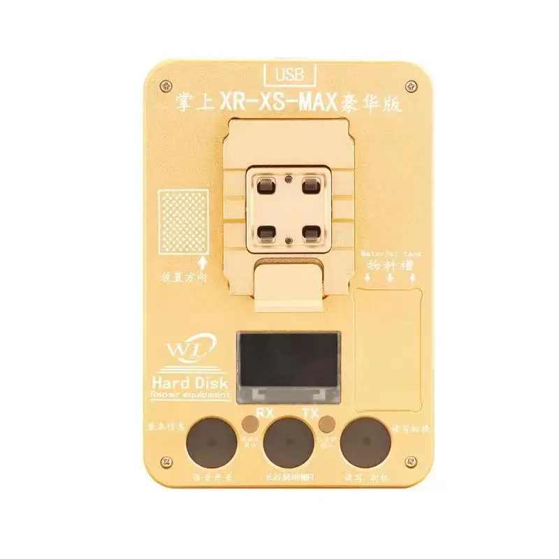 WL PCIE NAND Programmer for iPhone 11ProMax XR XS XSMAX X 8P 8 7P 6SP6 6P 5 Hard Disk Write and Reader HDD Test Fixture SN Tool
WL PCIE NAND Programmer for iPhone 11ProMax XR XS XSMAX X 8P 8 7P 6SP6 6P 5 Hard Disk Write and Reader HDD Test Fixture SN Tool