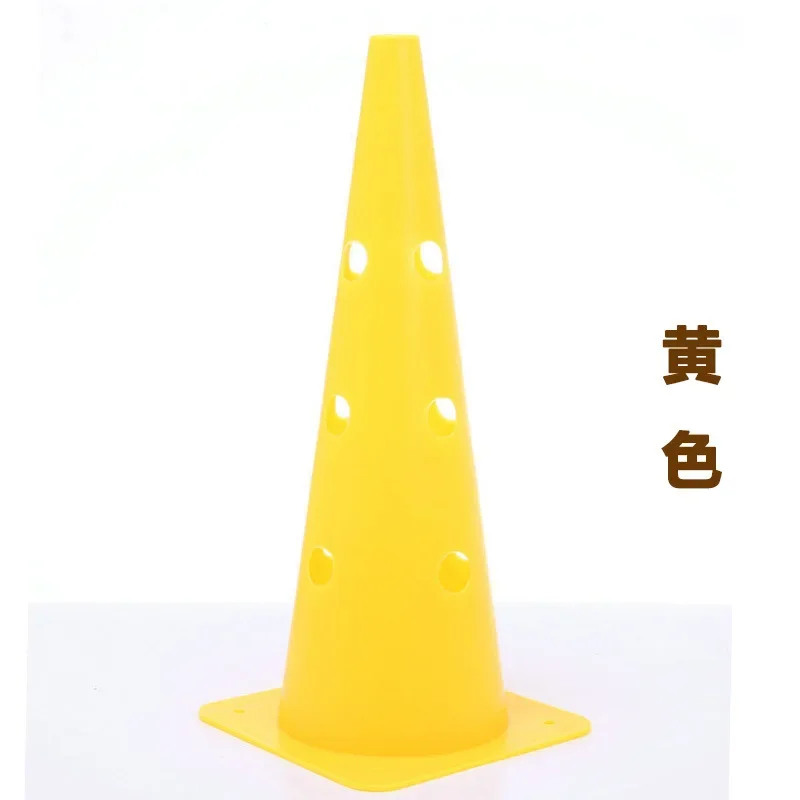 

Football Training Windbreak Obstacles Hurdle Rack Sign Tube Roadblock Triangle Cone Basketball Sign 48CM with Hole Sign Barrel