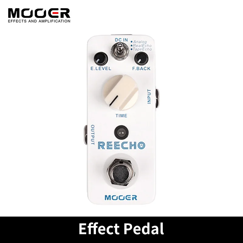 

Mooer Reecho Micro Digital Delay Effect Pedal 3 Delay Modes(Analog/Real Echo/Tape Echo) for Electric Guitar True Bypass