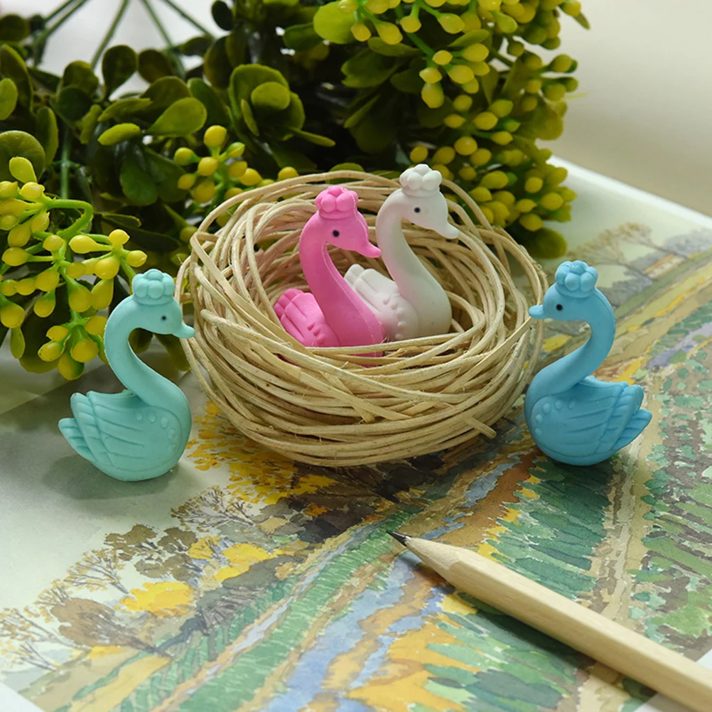 1 Pair Swan Shape Eraser Cartoon Creative Eraser Stationery Gift School Classroom Rewards for Kids Students (Random Color)
1 Pair Swan Shape Eraser Cartoon Creative Eraser Stationery Gift School Classroom Rewards for Kids Students (Random Color)