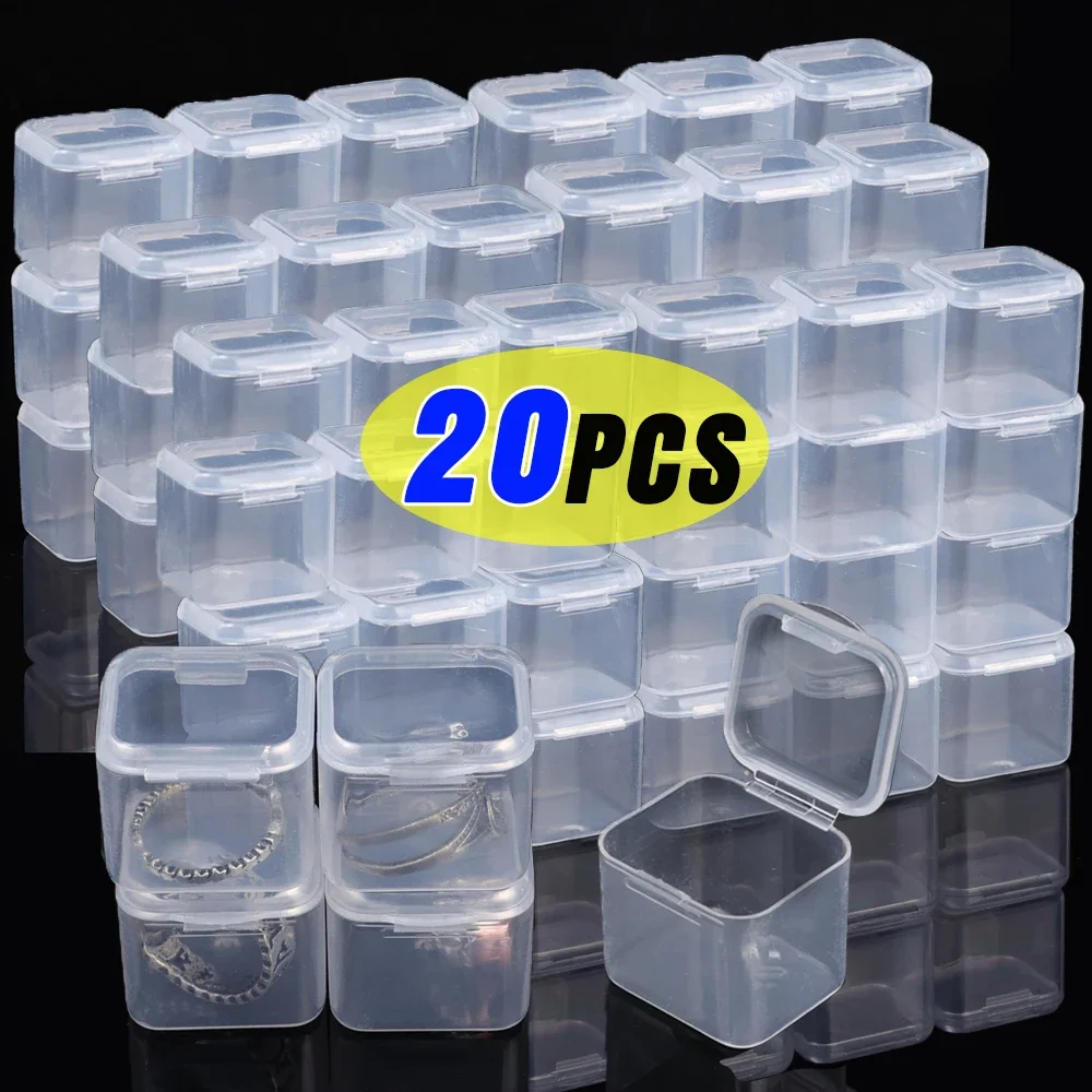 20/1Pcs Mini Plastic Box Transparent Square Storage Container Case Dustproof Packaging Display Box For Earring Jewelry Organizer
20/1Pcs Mini Plastic Box Transparent Square Storage Container Case Dustproof Packaging Display Box For Earring Jewelry Organizer