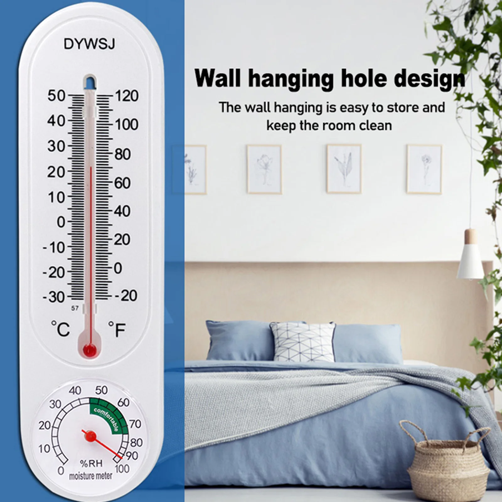 2Pcs Hygrometer Breeding Thermometer Multi Purpose Greenhouse Household Temperature Reader Wall-mounted Hygrometer Meter
2Pcs Hygrometer Breeding Thermometer Multi Purpose Greenhouse Household Temperature Reader Wall-mounted Hygrometer Meter