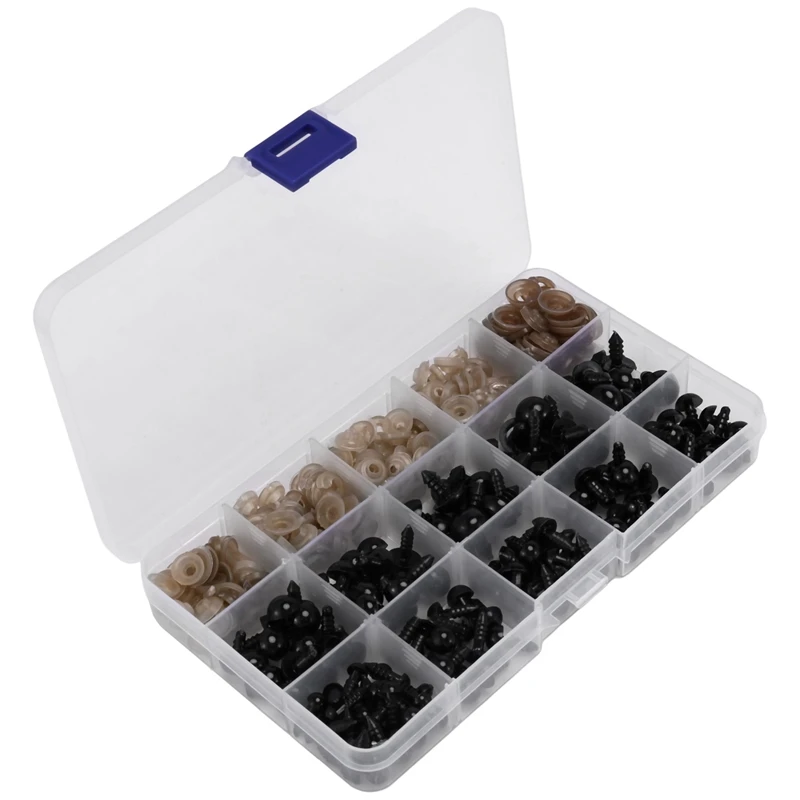 Safety Eyes With Washers, 150Pcs Small Doll Eyes Craft Toy Eyes Teddy Bear Eyes 6Mm/8Mm/9Mm/10Mm/12Mm, Black Plastic Eye
Safety Eyes With Washers, 150Pcs Small Doll Eyes Craft Toy Eyes Teddy Bear Eyes 6Mm/8Mm/9Mm/10Mm/12Mm, Black Plastic Eye
