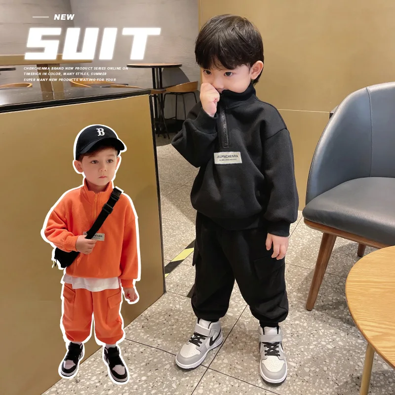 Baby Boys Half Zip Sweatshirt + Sweatpant Kids Tracksuit Children Outfit Jumper Jogger Track Pant Sets Spring Autumn 1-12 Years
Baby Boys Half Zip Sweatshirt + Sweatpant Kids Tracksuit Children Outfit Jumper Jogger Track Pant Sets Spring Autumn 1-12 Years