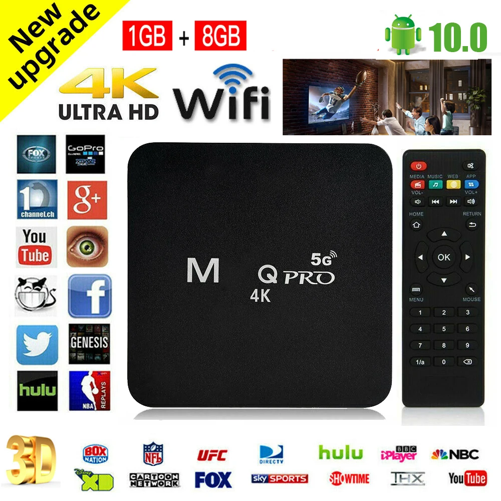 

MXQ PRO 4K HD Smart TV Box Android 7.1 Youtube Media Player TV BOX 8G RK3229 Quad Core 64 Bit HDMI 2.4G WIFI