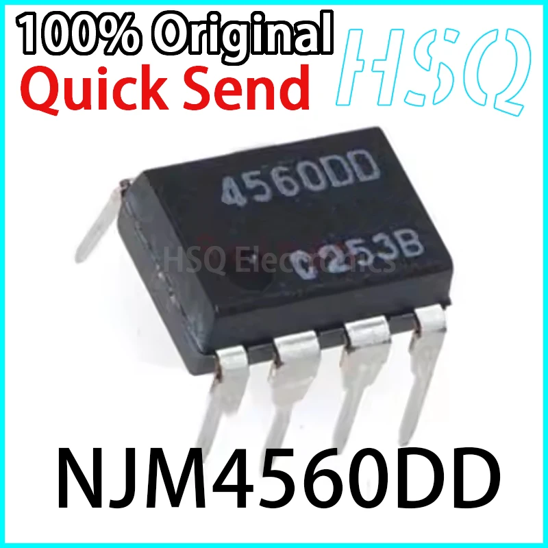 

1 шт. новый оригинальный NJM4560DD NJM4560D Двойной рабочий усилитель IC 4560DD DIP8 прямая вставка