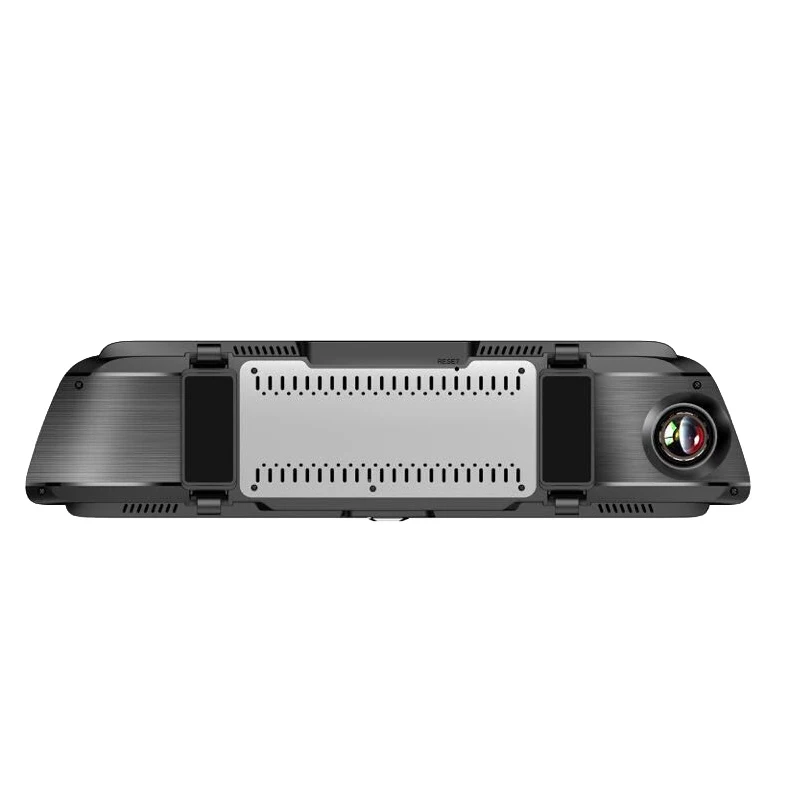 

10 Inch Dash Cam Car DVR Stream Media Dual Lens Mirror Full Press Screen HDR Reversing Backup Camera Kit, Front And Rearview