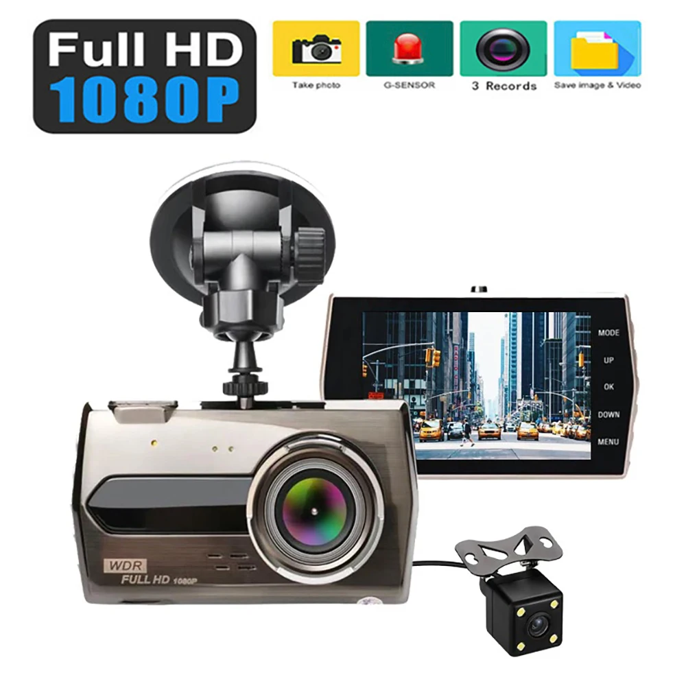 

Car DVR Full HD 1080P Dash Cam Vehicle Camera Drive Video Recorder Night Vision Auto Registrar Black Box Dashcam Parking Monitor