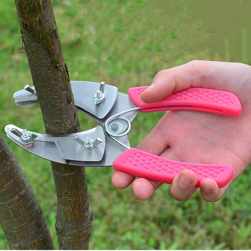 

Прививочный инструмент, ножницы для пилинга, ножницы для резки растений, нож для чистки фруктовых деревьев, инструмент для резки лая и обрезки, нож для обрезки сада в форме кольца из сплава