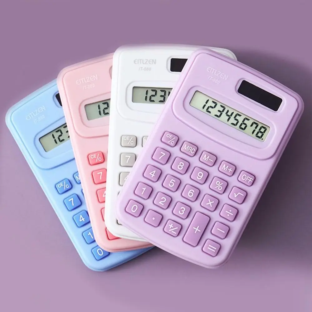 

Финансовый студент, канцелярские принадлежности для бизнеса, маленький калькулятор, калькулятор, мини электронный калькулятор, инструмент для счета