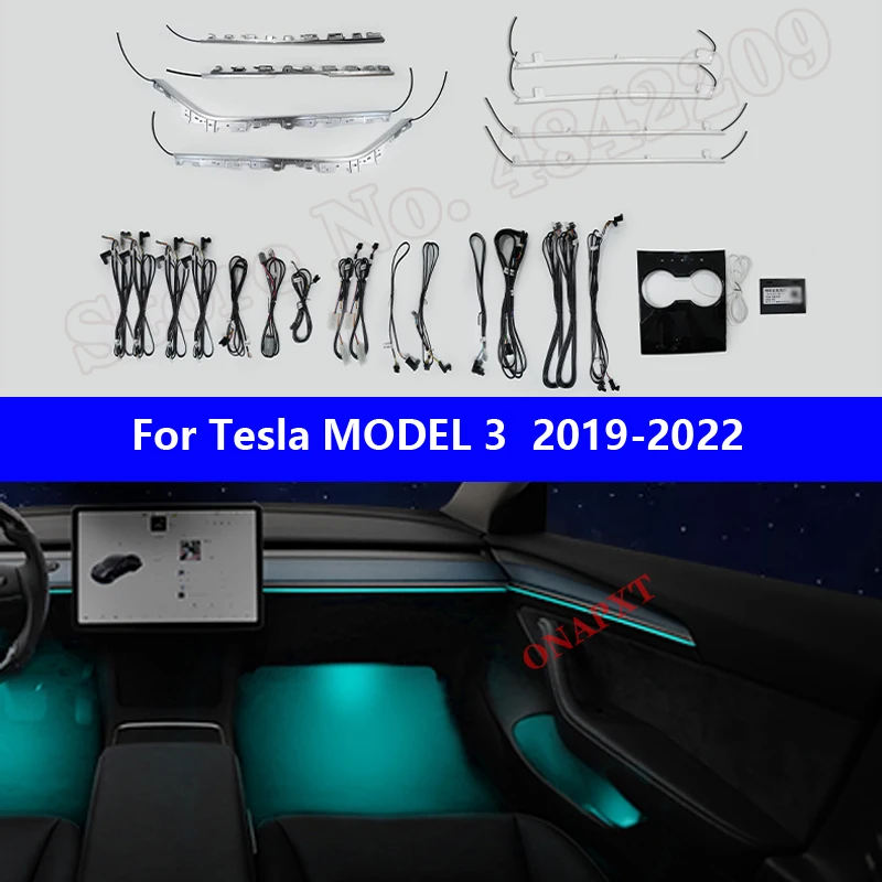 Автомобильный светильник для Tesla MODEL 3 2019-2022, сенсорное управление, декоративное окружающее освещение светодиодный светодиодная атмосферная лампа, световая полоса, 64 цвета
Автомобильный светильник для Tesla MODEL 3 2019-2022, сенсорное управление, декоративное окружающее освещение светодиодный светодиодная атмосферная лампа, световая полоса, 64 цвета