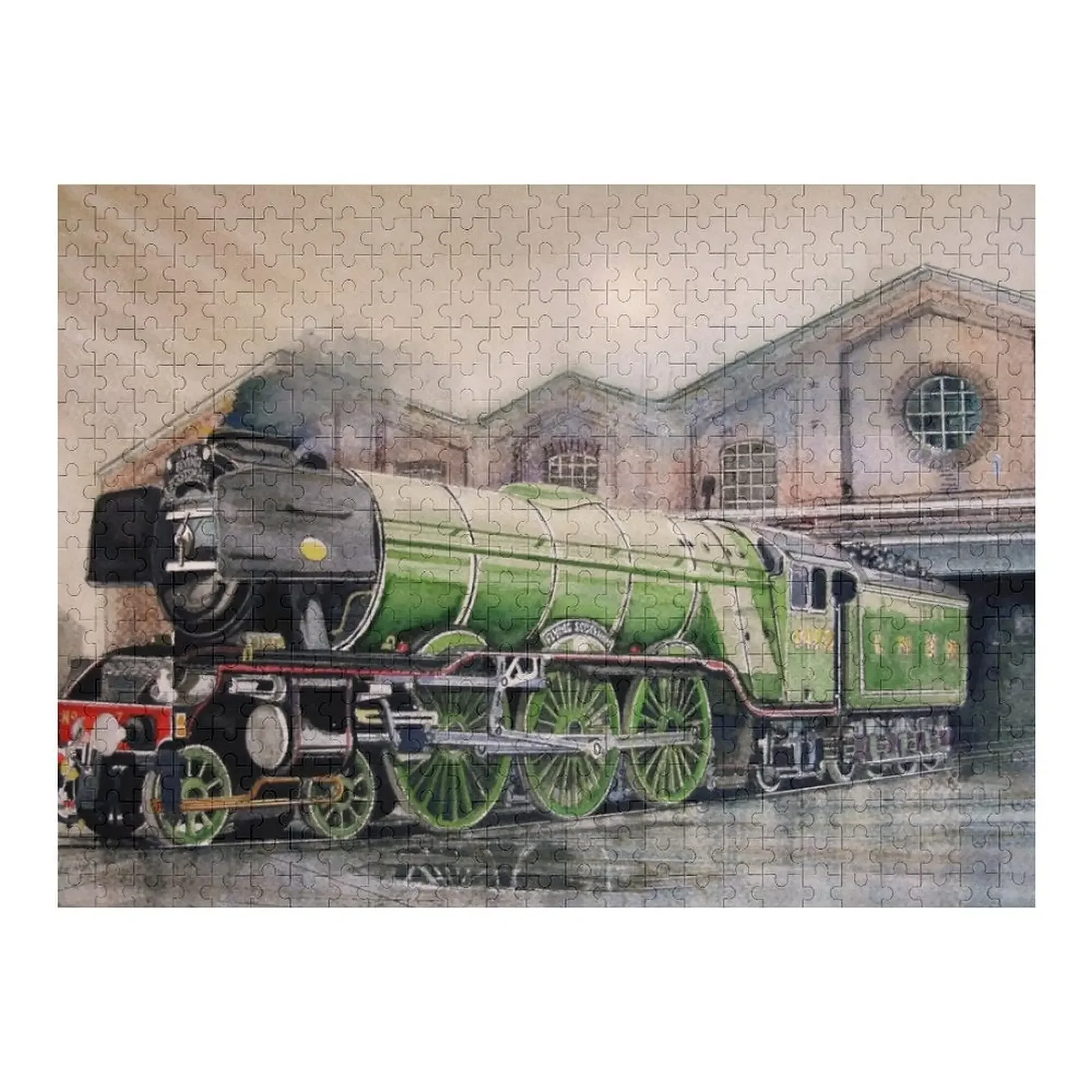 

The Flying Scotsman JIGSAW Jigsaw Puzzle Personalised Name Wooden Compositions For Children Scale Motors Puzzle