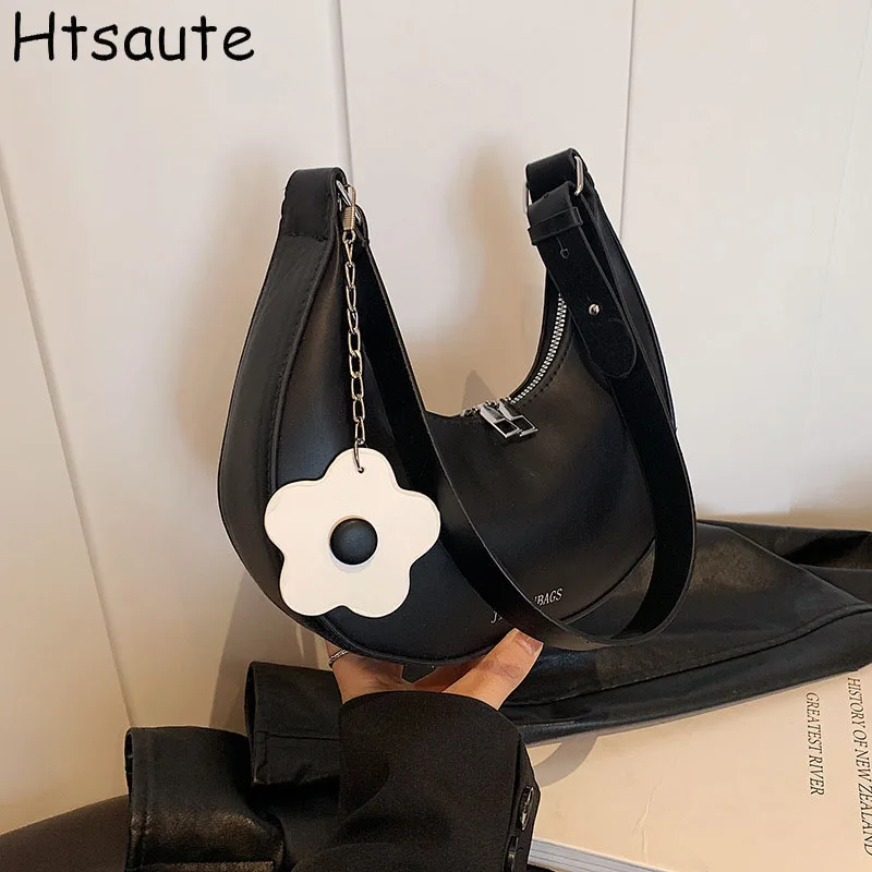 

Luxury PU Leather Underarm Bags For Women Clutch Handbags Single Shoulder Bag Ladies Trendy Simple Hobos Bag Female Totes