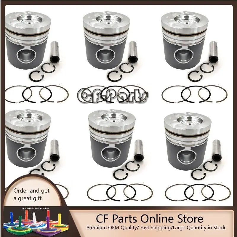 New 6 Sets STD Piston Kit With Ring 65.02501-0228B Fit For Doosan DE08 Engine 111MM
New 6 Sets STD Piston Kit With Ring 65.02501-0228B Fit For Doosan DE08 Engine 111MM