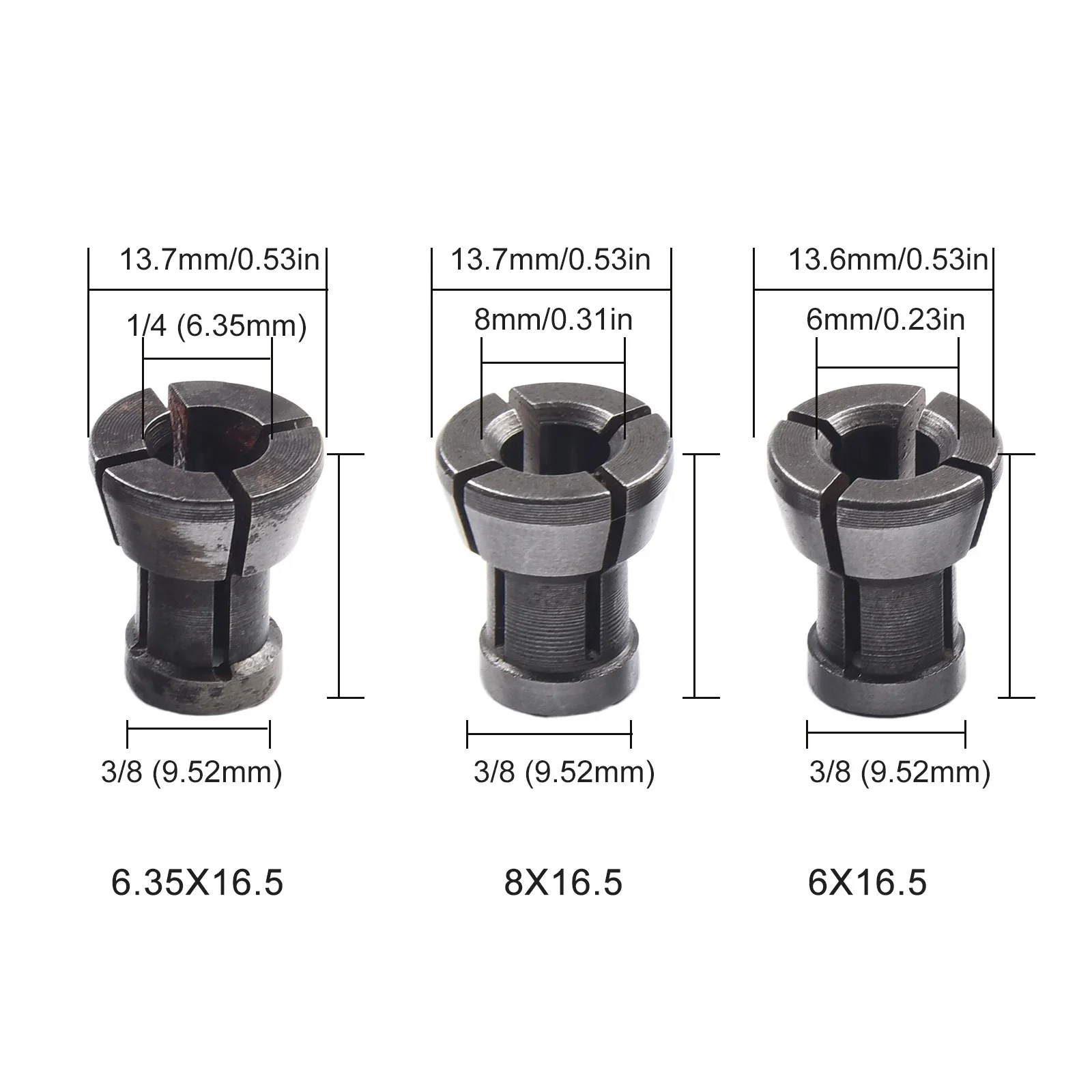 Carbide Collet Chuck Adapter Carbon Steel Chuck Chuck Conversion Engraving Trimming Machine Router Heat Treatment
Carbide Collet Chuck Adapter Carbon Steel Chuck Chuck Conversion Engraving Trimming Machine Router Heat Treatment