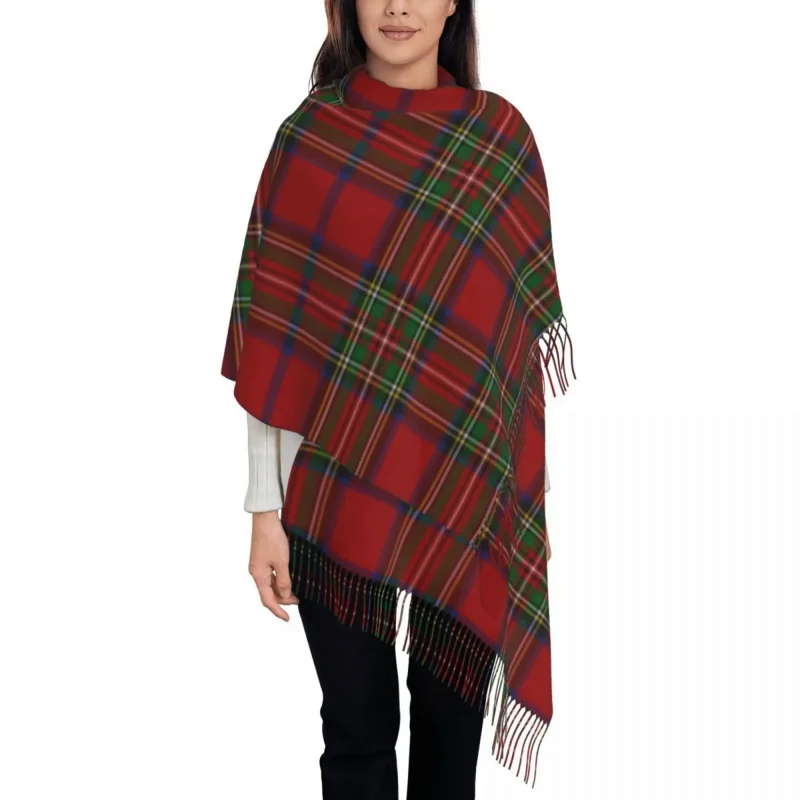 Stylish Royal Stewart Tartan Clan Tassel Scarf Women Winter Warm Shawls Wraps Female Geometric Gingham Scarves
Stylish Royal Stewart Tartan Clan Tassel Scarf Women Winter Warm Shawls Wraps Female Geometric Gingham Scarves