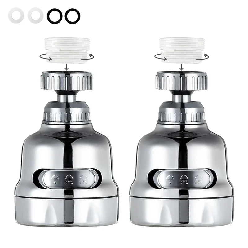 Kitchen Faucet Aerator Head 360° Rotatable Sink Anti-Splash Faucet Sprayer Head 3 Modes Adjustable Booster Shower Water Saving T
Kitchen Faucet Aerator Head 360° Rotatable Sink Anti-Splash Faucet Sprayer Head 3 Modes Adjustable Booster Shower Water Saving T