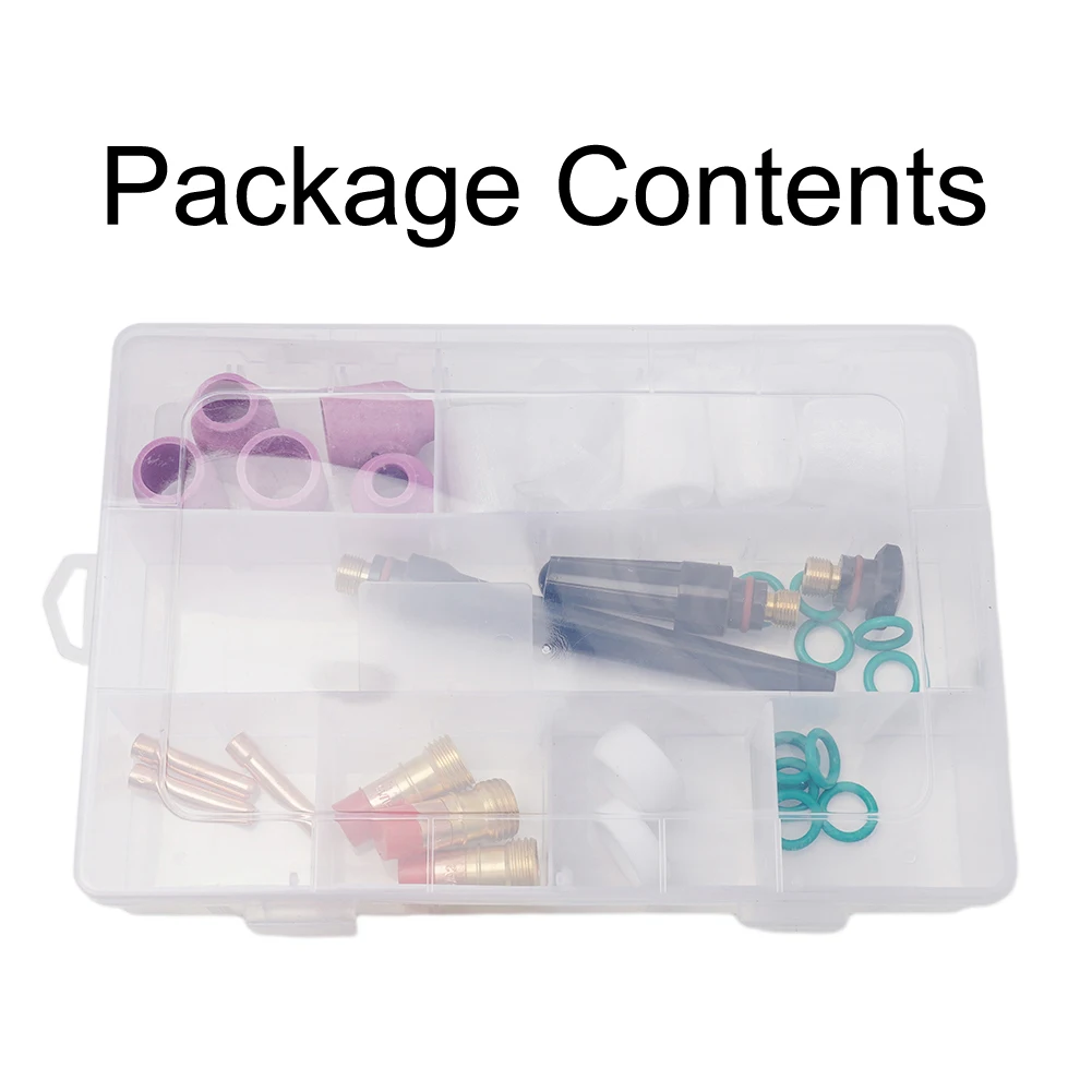 Complete Collection of TIG Welding Torch Accessories 31 Pieces Including Gas Lens #12 Tumbler Kit for WP 17/18/26
Complete Collection of TIG Welding Torch Accessories 31 Pieces Including Gas Lens #12 Tumbler Kit for WP 17/18/26
