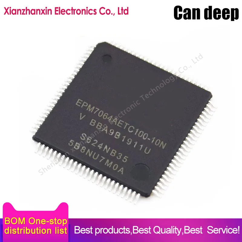 1PCS/LOT EPM7064AETC100-10N EPM7064AETC100 LQFP100 New and original programmable logic device
1PCS/LOT EPM7064AETC100-10N EPM7064AETC100 LQFP100 New and original programmable logic device