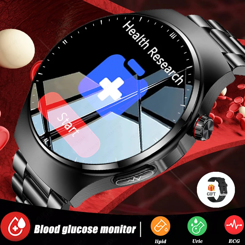 

For Huawei Xiaomi Smart Watch Uric Acid Lipids Blood Glucose ECG Health Monitoring BT Call AI Voice Men Women watches 2023 New
