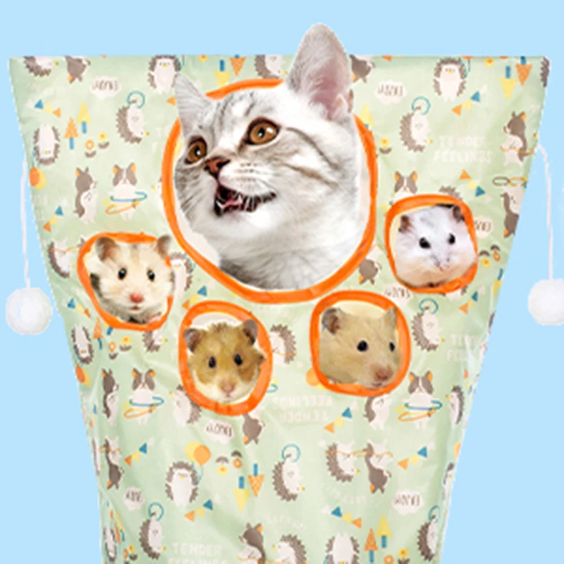New Cat Tunnel Bag Pet Kitten Tunnel Small Pets Drill Bucket Foldable Interactive Cat Toys With Plush Balls Pets Supplies
New Cat Tunnel Bag Pet Kitten Tunnel Small Pets Drill Bucket Foldable Interactive Cat Toys With Plush Balls Pets Supplies
