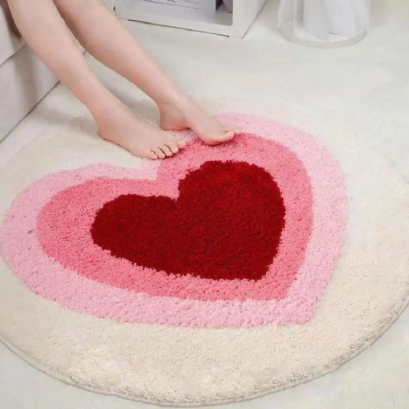 Creative Love Heart Round Floor Carpet Home Hotel Decoration Red Heart Shape Door Mat Wedding Carpet
Creative Love Heart Round Floor Carpet Home Hotel Decoration Red Heart Shape Door Mat Wedding Carpet