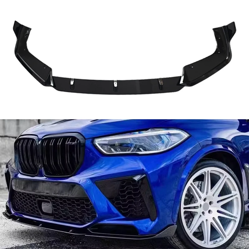 

Front Bumper Splitter Lip Spoiler Diffuser Guard Body Kit Cover For BMW F95 X5M 2019 2020 2021 2022 2023 ABS Body Kit Tuning