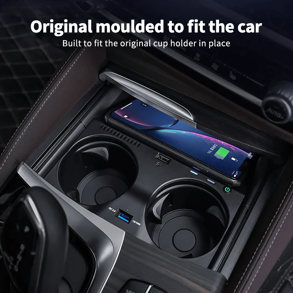 Автомобильное беспроводное зарядное устройство для BMW серии 3/5, X1, X2, X3, X4, X5, X6
Автомобильное беспроводное зарядное устройство для BMW серии 3/5, X1, X2, X3, X4, X5, X6