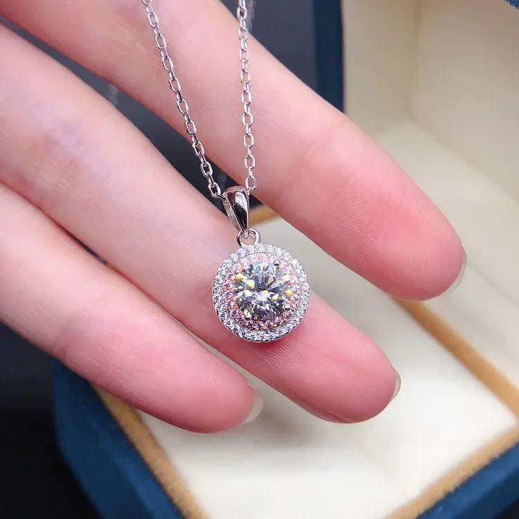 Solid 14K White Gold AU585 Platinum PT950 Luxury 1 Carat Diamond Moissan Diamond Necklace 18k Gold Moissan Necklace
Solid 14K White Gold AU585 Platinum PT950 Luxury 1 Carat Diamond Moissan Diamond Necklace 18k Gold Moissan Necklace