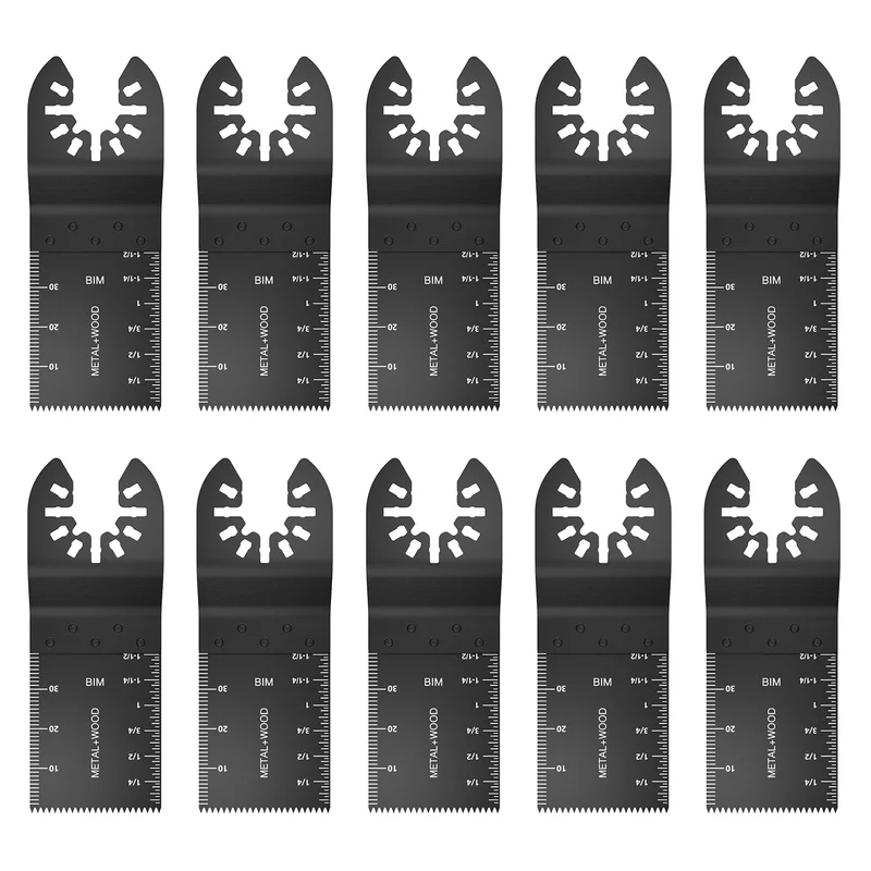 10 Pcs Multi-Function Saw Blades Oscillating Multi Tool High Carbon Steel Cutter for Renovator Power Wood Cutting Home Tools
10 Pcs Multi-Function Saw Blades Oscillating Multi Tool High Carbon Steel Cutter for Renovator Power Wood Cutting Home Tools