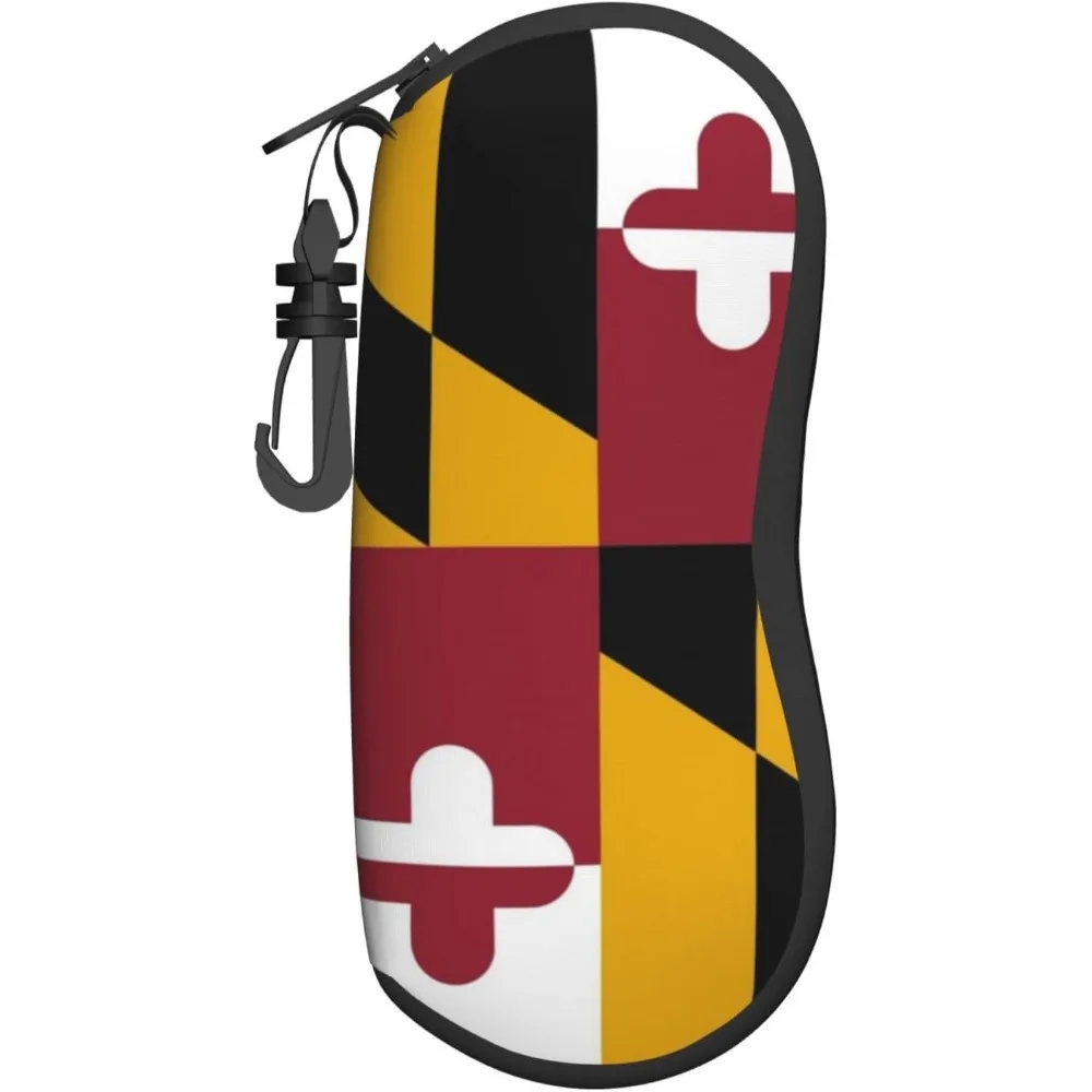 Maryland State Flag Glasses Case Pouch Zipper Soft Eyewear Storage Box Outdoor Travel Portable Anti-Pressure Sunglasses Bag
Maryland State Flag Glasses Case Pouch Zipper Soft Eyewear Storage Box Outdoor Travel Portable Anti-Pressure Sunglasses Bag