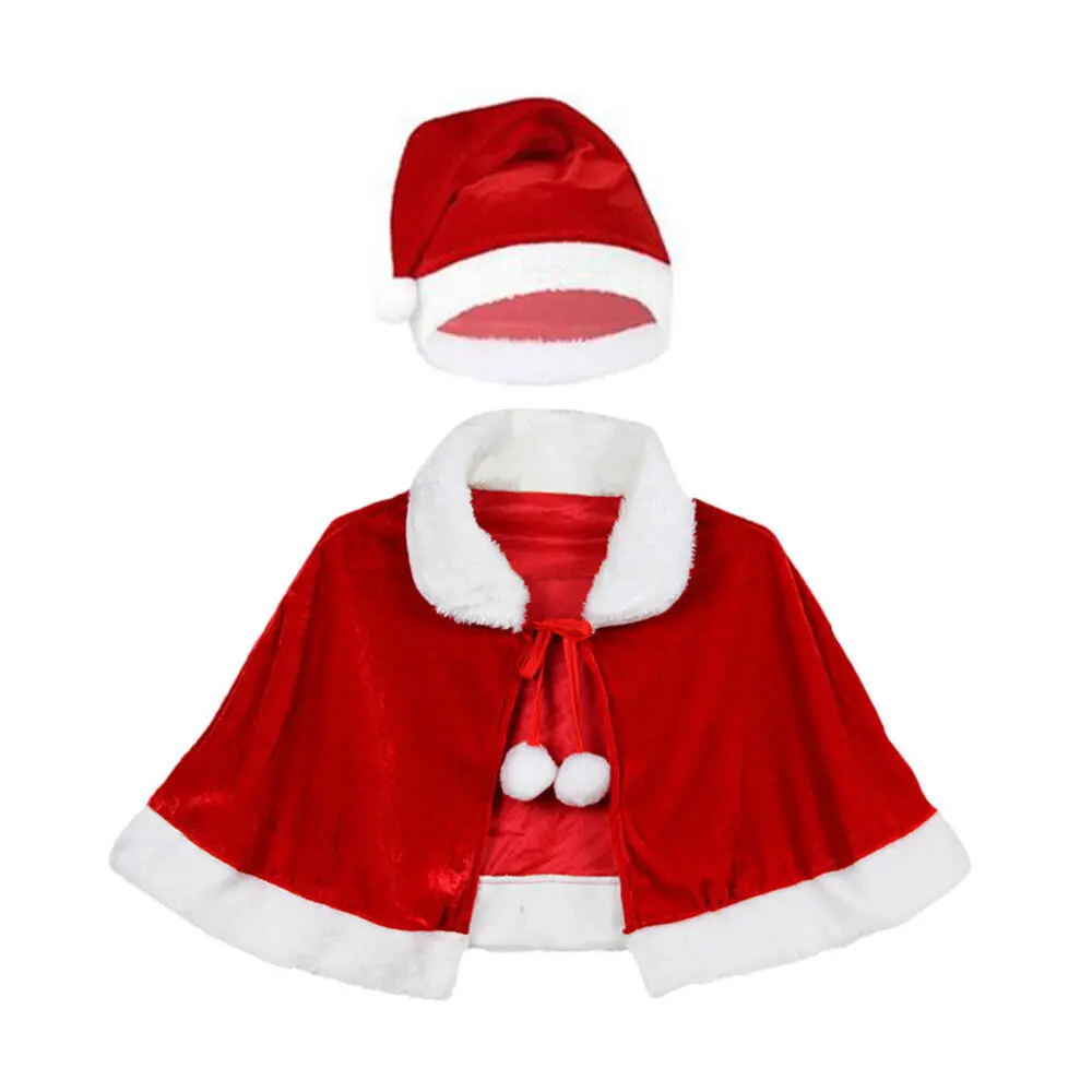 Children Adult Short Cape Hat Set Christmas Costume Cosplay Clothes Santa Claus Cloak With Hood Halloween Xmas Party Props Red
Children Adult Short Cape Hat Set Christmas Costume Cosplay Clothes Santa Claus Cloak With Hood Halloween Xmas Party Props Red