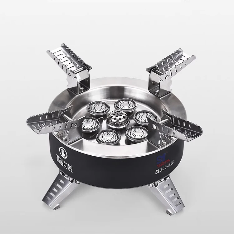 18000W multifunction mini cooking barbecue outdoor portable butane 7 burner furnace cooker camping gas stove
18000W multifunction mini cooking barbecue outdoor portable butane 7 burner furnace cooker camping gas stove