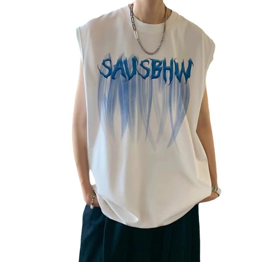 Gradient letters summer undershirt men trendy loose casual teen sleeveless T-shirt cotton vest sweatshirt
Gradient letters summer undershirt men trendy loose casual teen sleeveless T-shirt cotton vest sweatshirt