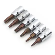 6Pcs 1/4inch Chrome Vanadium Steel Hex Torx Screwdriver Bit Set Drive Socket Head Screwdriver T10-T40 38mm For Repairing
6Pcs 1/4inch Chrome Vanadium Steel Hex Torx Screwdriver Bit Set Drive Socket Head Screwdriver T10-T40 38mm For Repairing