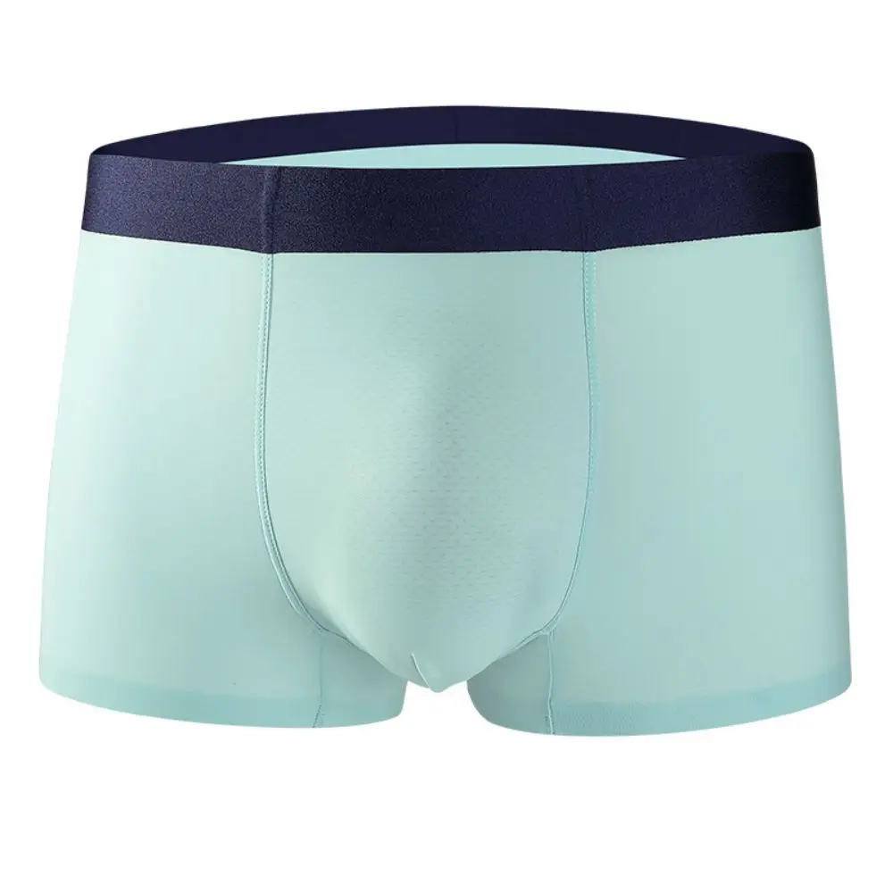 Ice Silk Flat Corner Boxer Shorts Men'S Underwear Soft Comfortable Quick Drying See Through Trunk Panties Underpants
Ice Silk Flat Corner Boxer Shorts Men'S Underwear Soft Comfortable Quick Drying See Through Trunk Panties Underpants