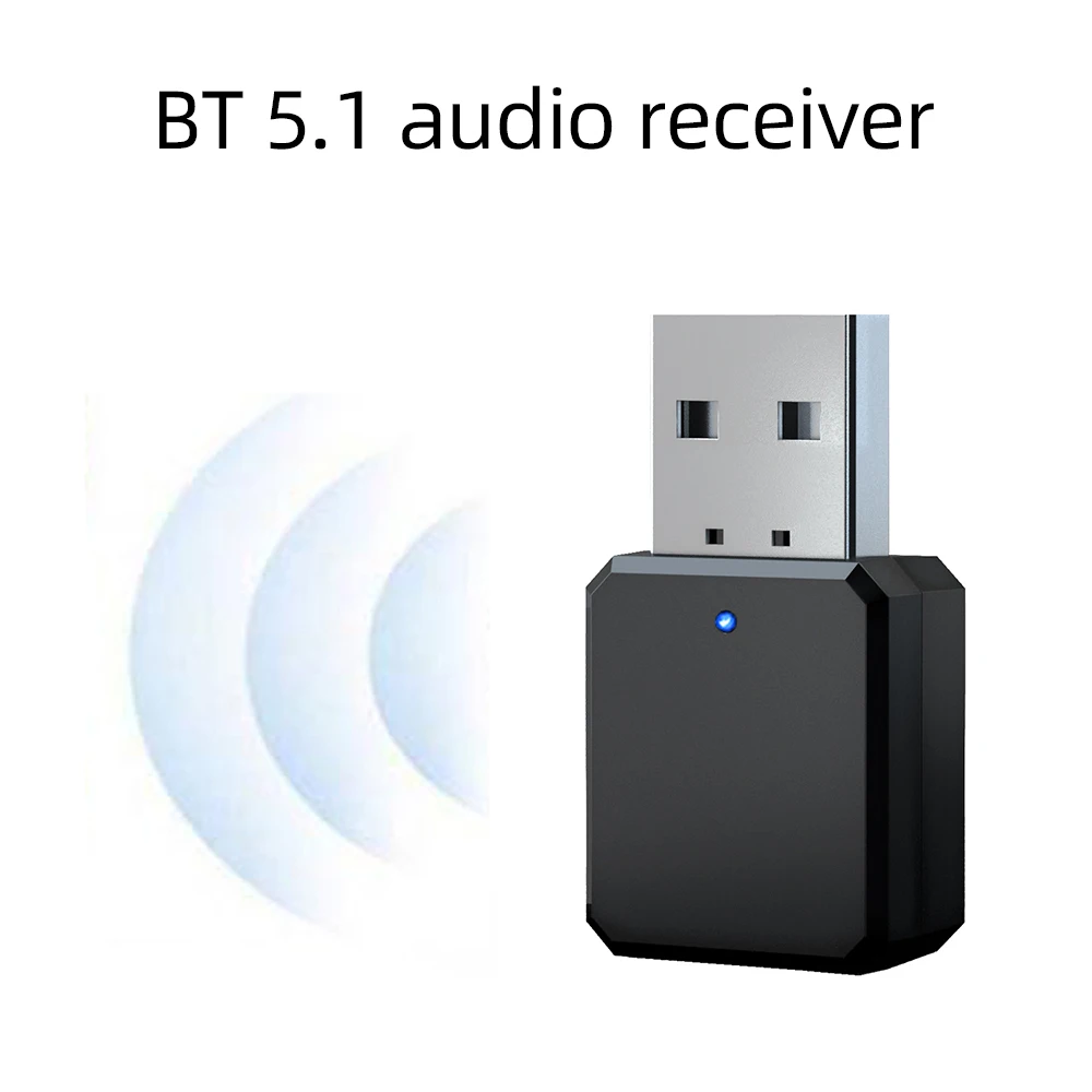 

KN318 Bluetooth 5.1 Audio Receiver Dual Output AUX USB Stereo Car Hands-free Call Wireless Adapter Video Receiver Audio Adapter