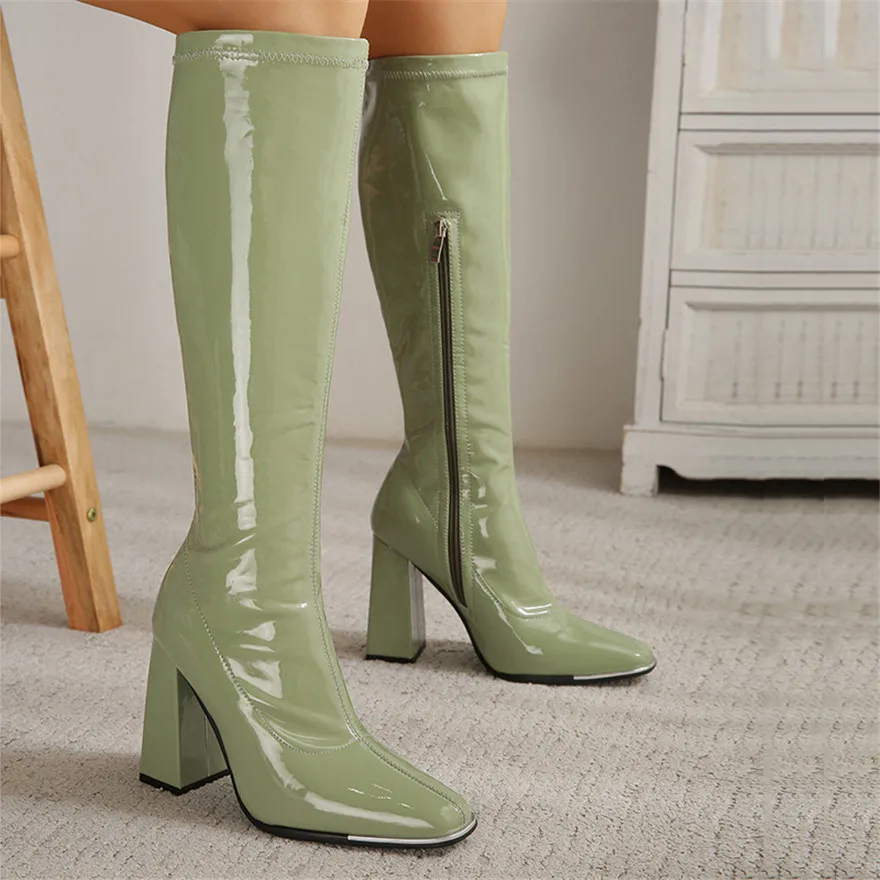 Autumn Women Sexy Ankle Boots Black Patent Leather High Heels Ladies Party Dress Shoes Plus Size Pointy Toe Zipper Platform Boot
Autumn Women Sexy Ankle Boots Black Patent Leather High Heels Ladies Party Dress Shoes Plus Size Pointy Toe Zipper Platform Boot