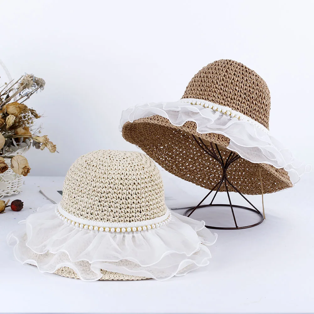 2023 Lace Women's summer hat beach Women's hat Beach outing uv protection solar hat sunshade hat Straw hat sun visor Hat girl 
2023 Lace Women's summer hat beach Women's hat Beach outing uv protection solar hat sunshade hat Straw hat sun visor Hat girl