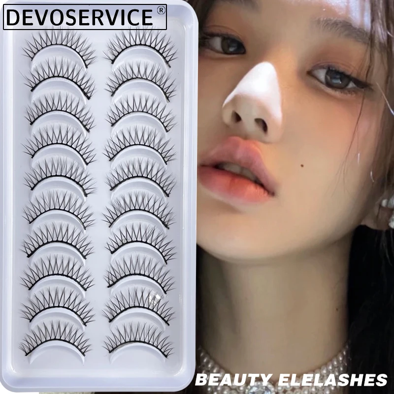 

DEVOSERVICE New 3D Mink Lashes Makeup Natural Fluffy Wispy False Eyelashes 100% Handmade Eyelash Wholesale Pestañas Postizas