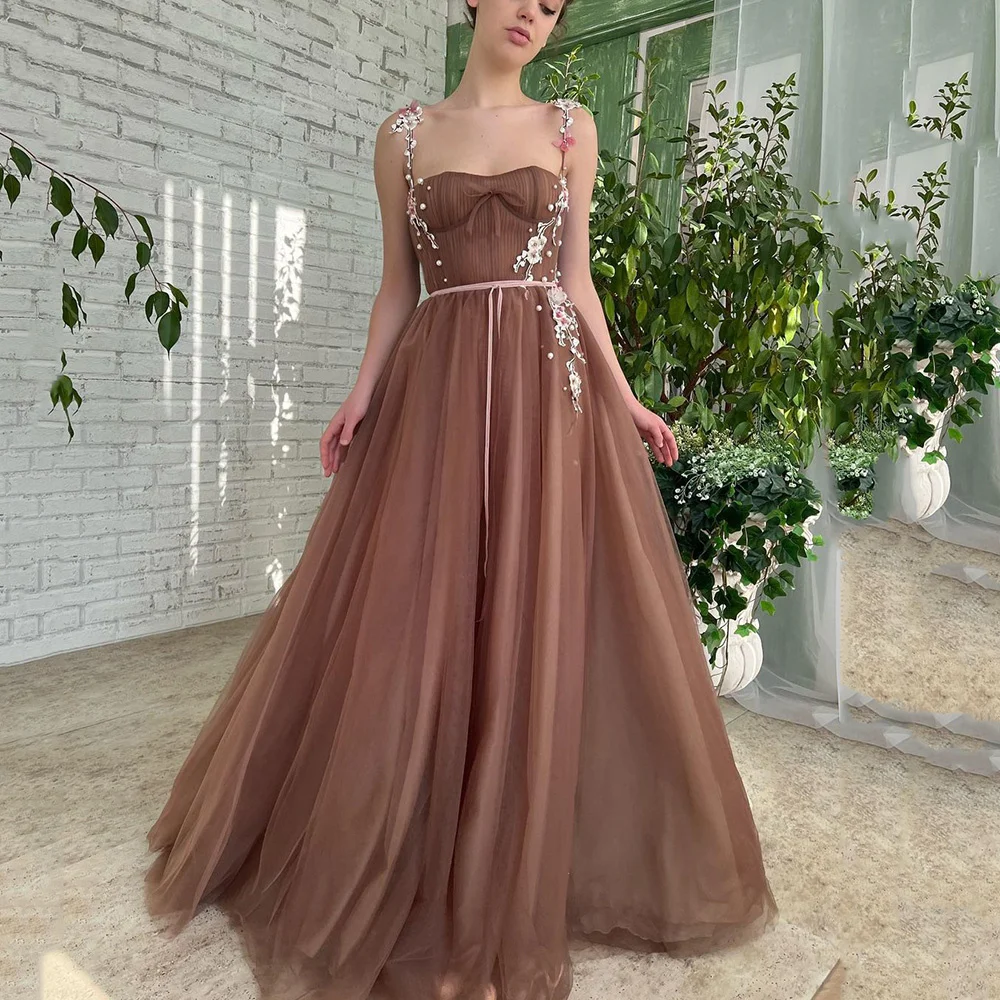 Vintage Brown Lace Prom Dresses Long Robe de Soriee Women 2022 Formal Evening Party Gowns Belt Homecoming Dress Corset Back
Vintage Brown Lace Prom Dresses Long Robe de Soriee Women 2022 Formal Evening Party Gowns Belt Homecoming Dress Corset Back