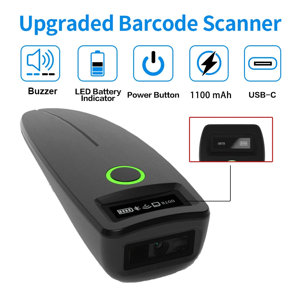 2D Barcode Scanner W7 Mini Wireless Bluetooth Handheld Portable 1D 2D QR Code Data Matrix PDF417 Reader With Storage Function 12 2D Barcode Scanner W7 Mini Wireless Bluetooth Handheld Portable 1D 2D QR Code Data Matrix PDF417 Reader With Storage Function 6