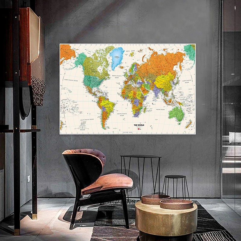 World Map Without Country Flag100x70cm Home Decor Wall Posters and Prints Frameless Paper Painting for School Office Supplies
World Map Without Country Flag100x70cm Home Decor Wall Posters and Prints Frameless Paper Painting for School Office Supplies