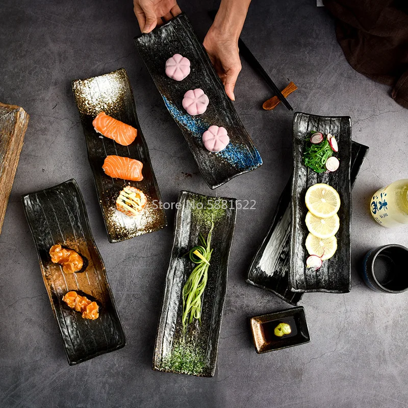 Japanese Cuisine Long Plate Specialty Restaurant Ceramic Long Plate Creative Dessert Plate Sushi Set Plate Commercial Tableware
Japanese Cuisine Long Plate Specialty Restaurant Ceramic Long Plate Creative Dessert Plate Sushi Set Plate Commercial Tableware