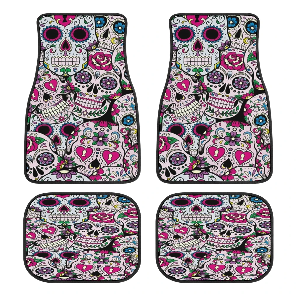 Sugar Skull Print Car Mats Interior Accessories Rubber Fits Most Car Mats Custom Patterns 4PCS
Sugar Skull Print Car Mats Interior Accessories Rubber Fits Most Car Mats Custom Patterns 4PCS