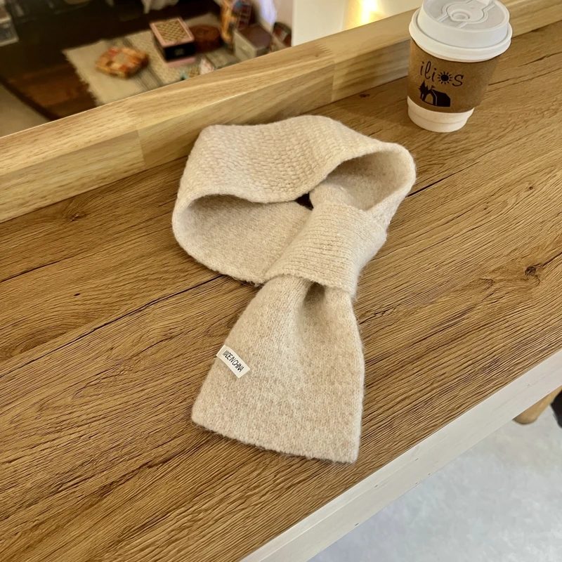 Solid Color Knitted Scarf Winter Lazy Man Cross Short Scarf Women Khaki Warm Scarf For Women 35 Mallzona S18bd54f11c3b4ee09a0d67fe6a073fa9Y Solid Color Knitted Scarf Winter Lazy Man Cross Short Scarf Women Khaki Warm Scarf For Women Mallzona