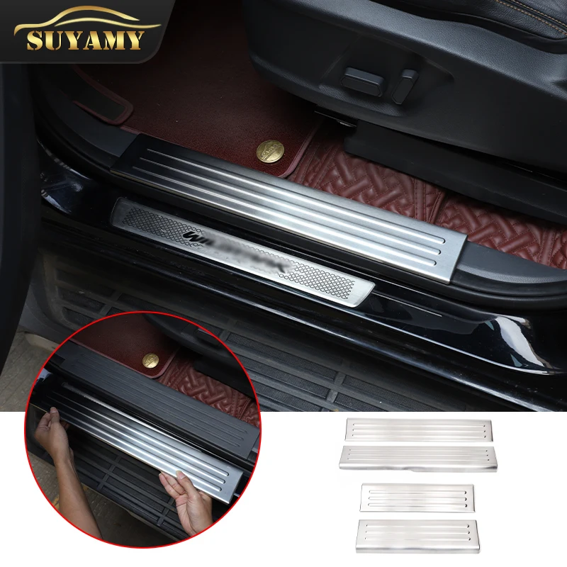 For Ford Ranger 2015-2021 Stainless Steel Scuff Plate Door Sill Pedal Cover 4pcs/Set Car Inner Accessories
For Ford Ranger 2015-2021 Stainless Steel Scuff Plate Door Sill Pedal Cover 4pcs/Set Car Inner Accessories