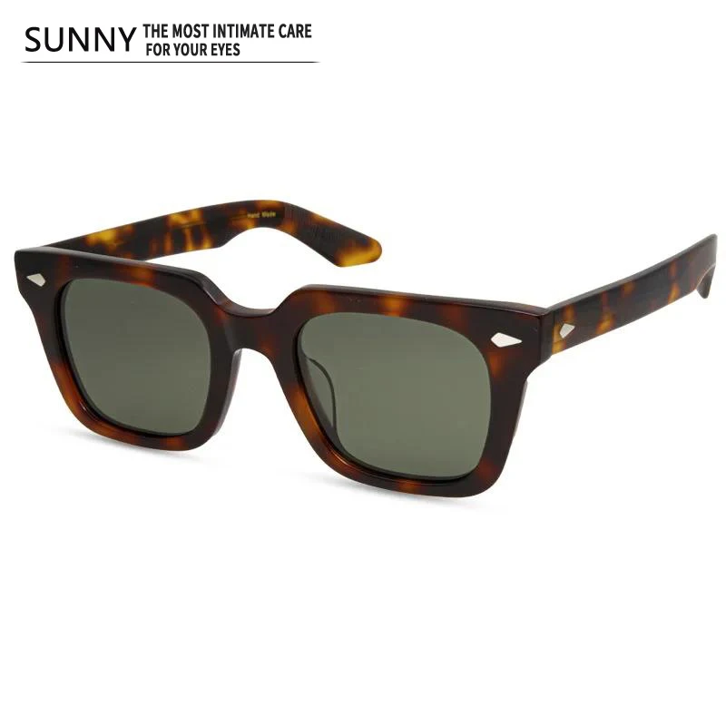 

Acetate Square Vintage Sunglasses For Women Men Top Quality Square Fashion Designer Eyeglasses UV400 Outdoor Tortoise SUN GLASS