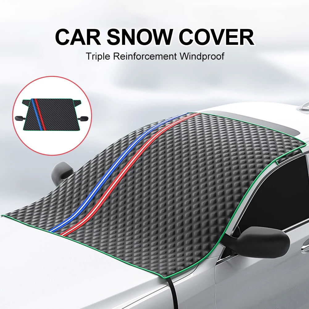 Car Snow Cover Thickened Cotton Stuffing Windshield Cover with Side Mirror Cover Protector for Snow Ice Frost Rain 166*104cm
Car Snow Cover Thickened Cotton Stuffing Windshield Cover with Side Mirror Cover Protector for Snow Ice Frost Rain 166*104cm