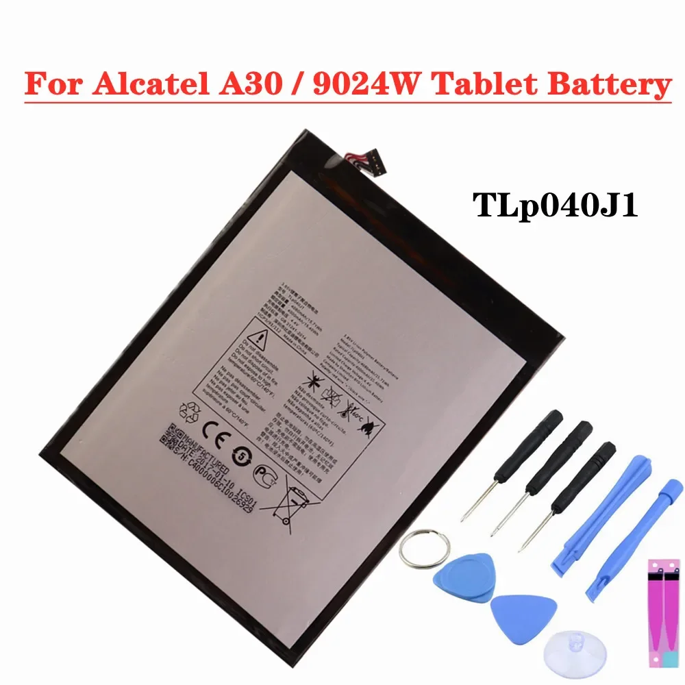 100% Оригинальный аккумулятор TLp040J1 4080 мАч для Alcatel A30 9024 Вт, аккумуляторная батарея для планшетного ПК + Бесплатные инструменты для ремонта
100% Оригинальный аккумулятор TLp040J1 4080 мАч для Alcatel A30 9024 Вт, аккумуляторная батарея для планшетного ПК + Бесплатные инструменты для ремонта